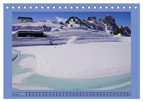 Produktbild: Winterwanderung in den Tuxer Alpen (Tischkalender 2026 DIN A5 quer), CALVENDO Monatskalender