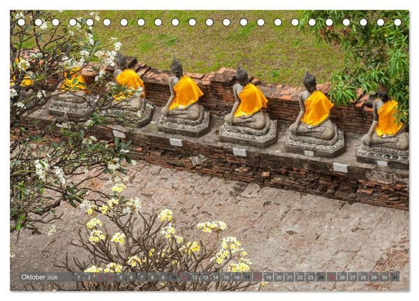 Produktbild: Buddha - Momente der inneren Einkehr (Tischkalender 2026 DIN A5 quer), CALVENDO Monatskalender