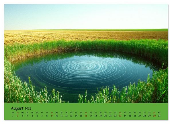 Produktbild: UFOs und Aliens - Au&szlig;erirdische Spuren, verborgene Wahrheit oder blo&szlig;e Fantasie (Wandkalender 2026 DIN A4 quer), CALVENDO Monatskalender