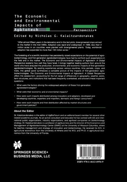 Produktbild: The Economic and Environmental Impacts of Agbiotech