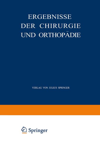 Produktbild: Ergebnisse der Chirurgie und Orthop&auml;die