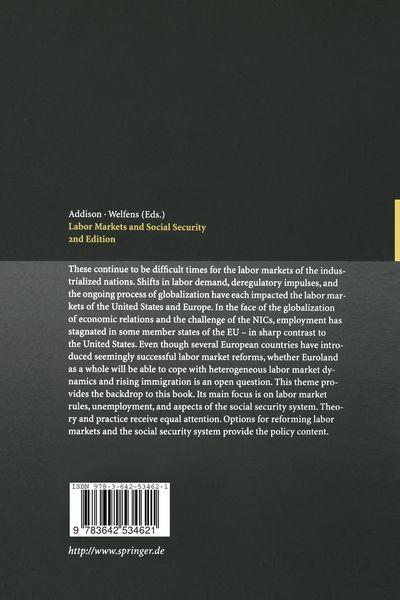 Produktbild: Labor Markets and Social Security