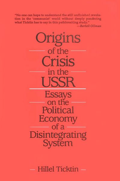 Produktbild: Origins of the Crisis in the U.S.S.R.