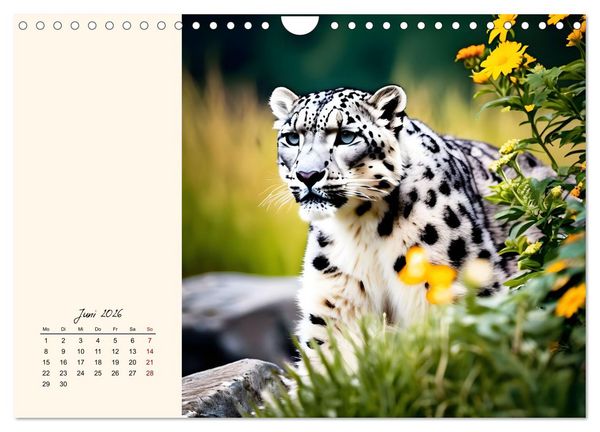 Produktbild: Im Reich der Schneeleoparden (Wandkalender 2026 DIN A4 quer), CALVENDO Monatskalender