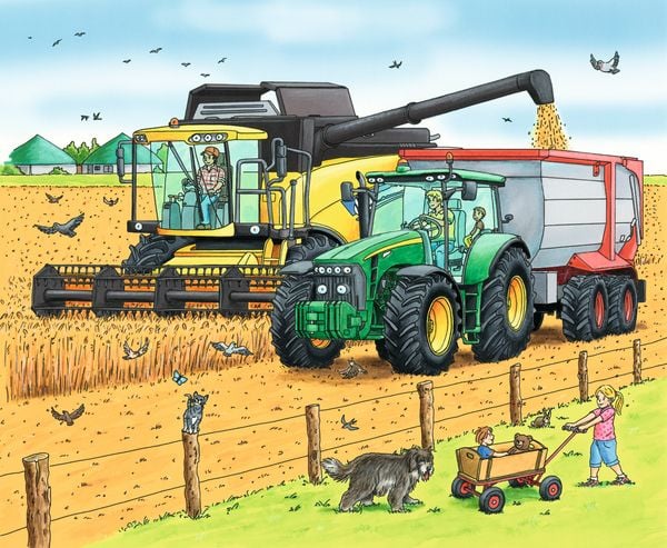 Produktbild: Puzzles Traktor & Co. 3 Motive je 24 Teile