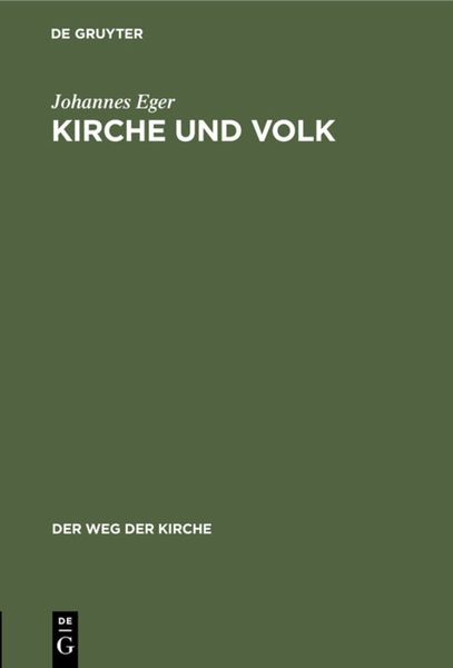 Produktbild: Kirche und Volk