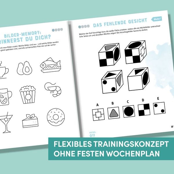Produktbild: Gehirnjogging - Das 5 Minuten-Denksport-Buch