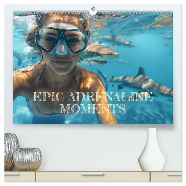 Produktbild: Epic Adrenaline Moments (High Quality Premium Wall Calendar 2026 DIN A2 landscape),CALVENDO 12 Month Wall Calendar