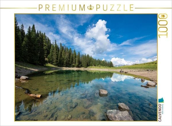 CALVENDO Puzzle Oberer Prätschsee in Arosa in den Schweizer Alpen | 1000 Teile Lege-Größe 64x48cm Foto-Puzzle für glückliche Stunden