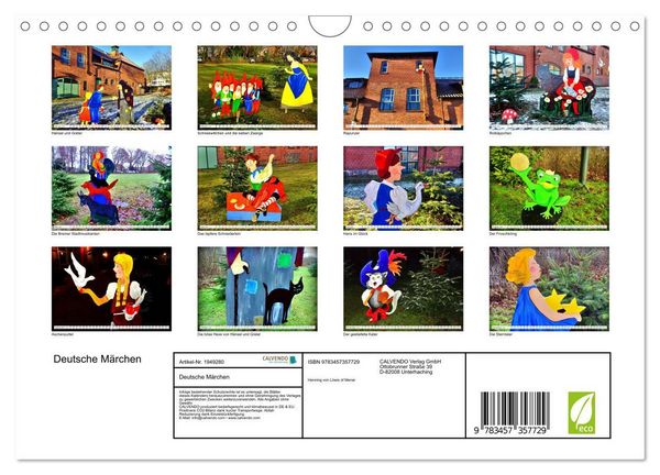 Produktbild: Deutsche M&auml;rchen (Wandkalender 2026 DIN A4 quer), CALVENDO Monatskalender