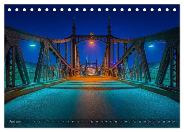 Produktbild: Ulm f&uuml;r Nachtspatzen (Tischkalender 2026 DIN A5 quer), CALVENDO Monatskalender