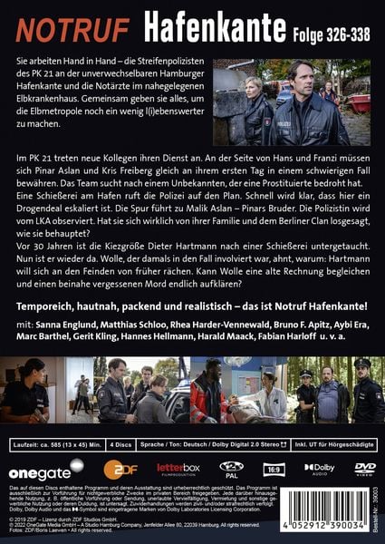Produktbild: Notruf Hafenkante 26 (Folge 326-338) [4 DVDs]