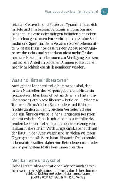 Produktbild: Richtig einkaufen Histamin-Intoleranz