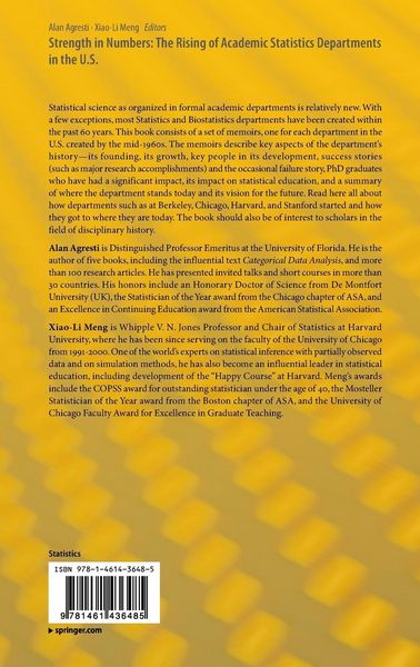Produktbild: Strength in Numbers: The Rising of Academic Statistics Departments in the U. S.