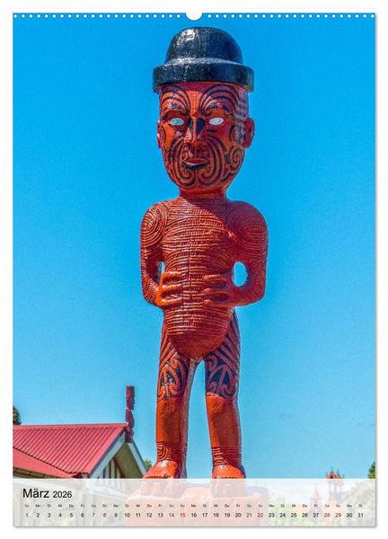 Produktbild: Neuseeland und die Cook Islands - Inseltr&auml;ume und Bergwelten (Wandkalender 2026 DIN A2 hoch), CALVENDO Monatskalender