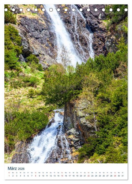 Produktbild: Sch&ouml;ner Wasserfall (Tischkalender 2026 DIN A5 hoch), CALVENDO Monatskalender