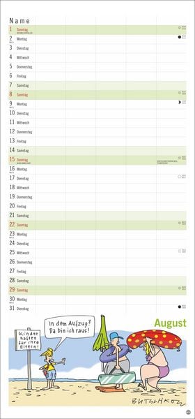 Produktbild: Peter Butschkow: Familienplaner 2027