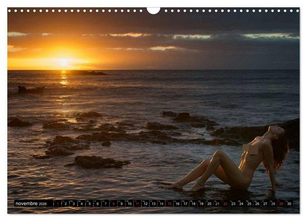 Produktbild: Ibiza et Lanzarote - Les paysages et le nu (Calendrier mural 2026 DIN A3 vertical), CALVENDO calendrier mensuel