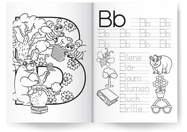 Produktbild: Alphabet-Lernbuch f&uuml;r Kinder von 4-7 Jahren