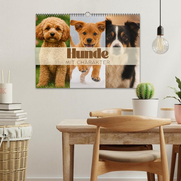 Produktbild: Hunde mit Charakter (Wandkalender 2026 DIN A3 quer), CALVENDO Monatskalender