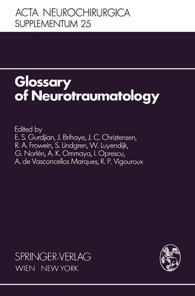Produktbild: Glossary of Neurotraumatology