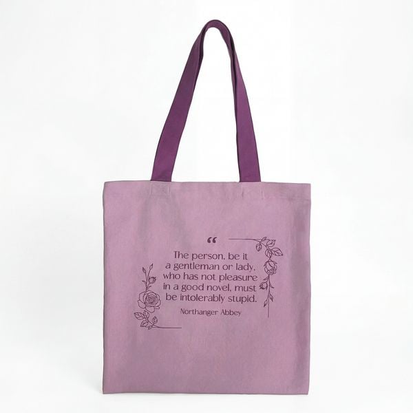 Produktbild: Baumwollbeutel berry Jane Austen