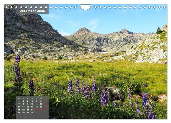 Produktbild: Die wilden Pyren&auml;en (Wandkalender 2026 DIN A4 quer), CALVENDO Monatskalender