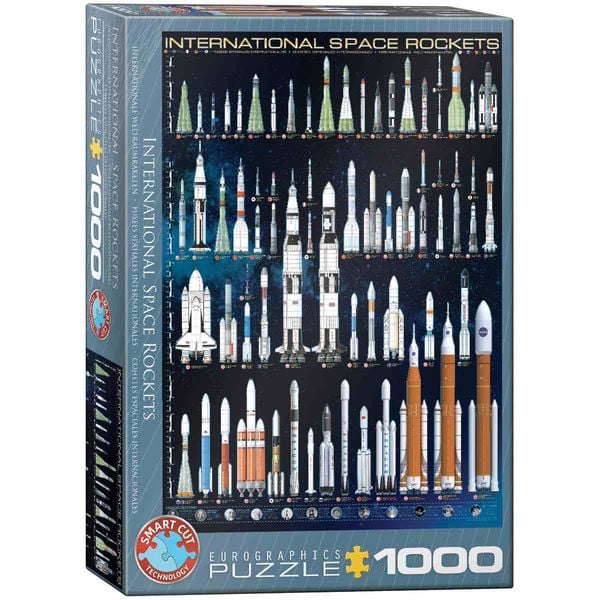 Eurographics 6000-1015 - Internationale Weltraumraketen, Puzzle, 1.000 Teile