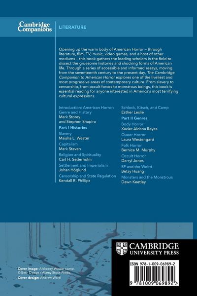 Produktbild: The Cambridge Companion to American Horror