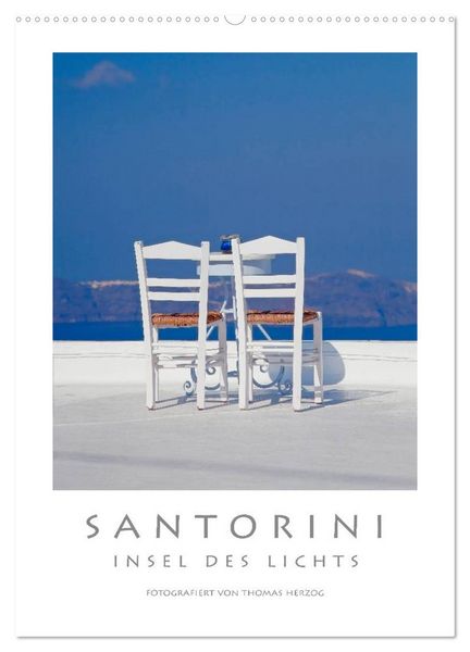 Produktbild: SANTORINI - INSEL DES LICHTS (Wandkalender 2026 DIN A2 hoch), CALVENDO Monatskalender