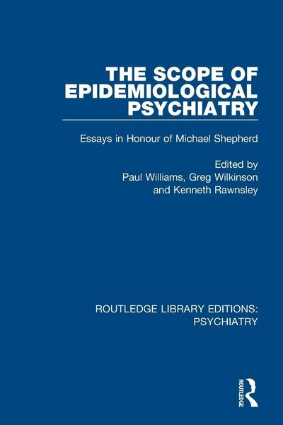 Produktbild: The Scope of Epidemiological Psychiatry