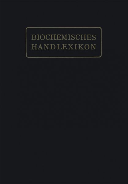 Produktbild: Biochemisches Handlexikon
