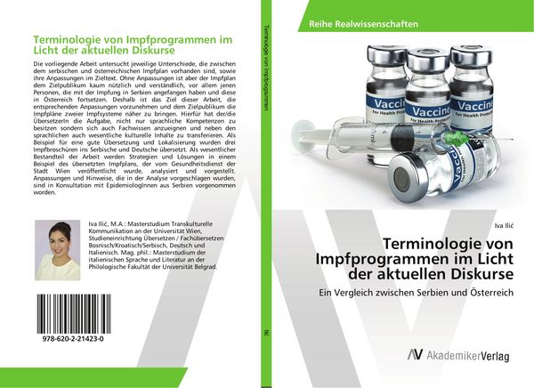 Terminologie von Impfprogrammen im Licht der aktuellen Diskurse, Taschenbuch von Iva Ili¿, AV Akademikerverlag, 9786202214230