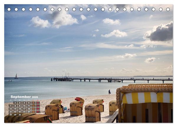 Produktbild: L&uuml;becker Bucht Strand - Sport - Flair (Tischkalender 2026 DIN A5 quer), CALVENDO Monatskalender
