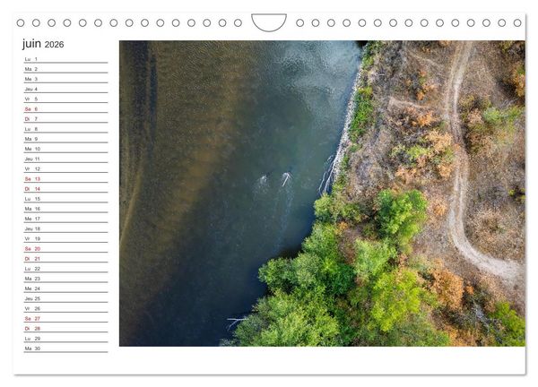 Produktbild: Les couleurs de l'Allier - Un affluent la Loire (Calendrier mural 2026 DIN A4 vertical), CALVENDO calendrier mensuel