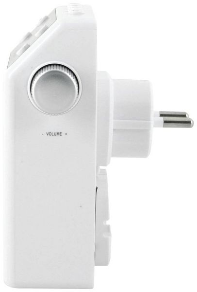 Produktbild: Soundmaster DAB60WE Steckdosenradio DAB+, UKW Bluetooth&reg;, USB Freisprechfunktion, Inkl. Mikrofon, spritzwassergesch&uuml;tzt