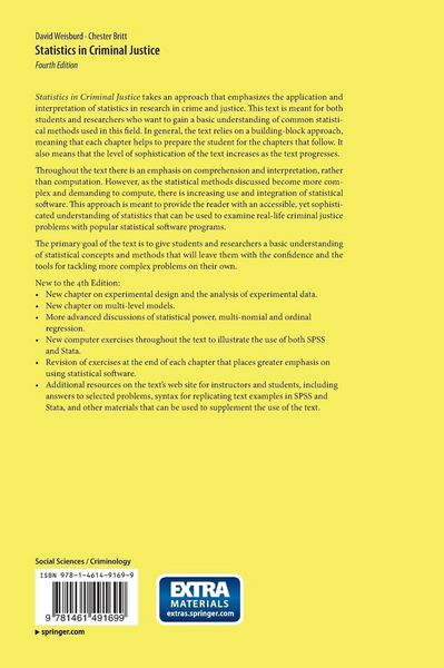 Produktbild: Statistics in Criminal Justice