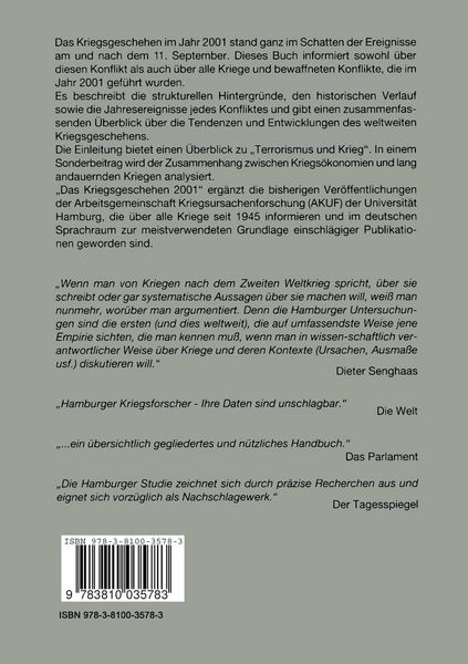 Produktbild: Das Kriegsgeschehen 2001
