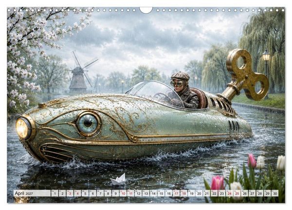 Produktbild: Aufgezogen und abgelegt (Wandkalender 2027 DIN A3 quer), CALVENDO Monatskalender
