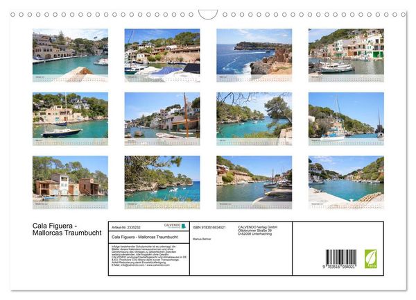 Produktbild: Cala Figuera - Mallorcas Traumbucht (Wandkalender 2027 DIN A3 quer), CALVENDO Monatskalender