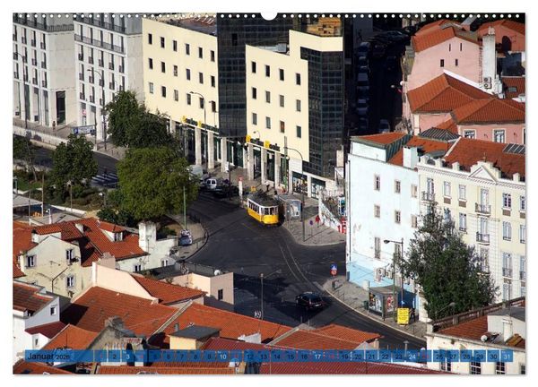 Produktbild: BlickPunkt Lissabon (hochwertiger Premium Wandkalender 2026 DIN A2 quer), Kunstdruck in Hochglanz
