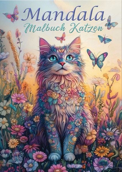 Produktbild: Mandala Malbuch Katzen f&uuml;r Kinder ab 8 Jahren, Teenager und Erwachsene mit 50 sch&ouml;nen Ausmalmotiven