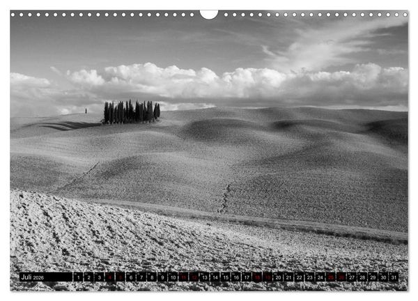 Produktbild: Toscana - monocromatico (Wandkalender 2026 DIN A3 quer), CALVENDO Monatskalender