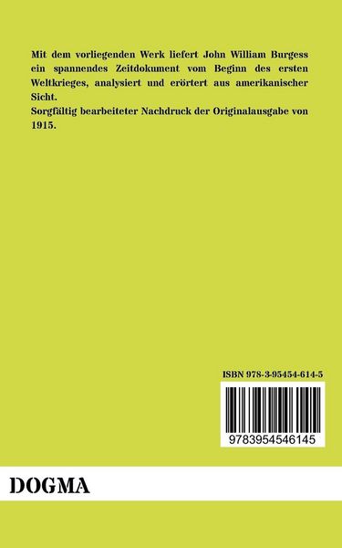 Produktbild: Der europ&auml;ische Krieg (1914-1918)