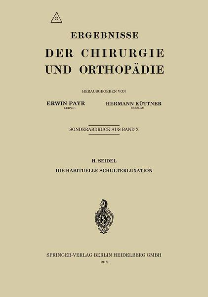 Produktbild: Die habituelle Schulterluxation