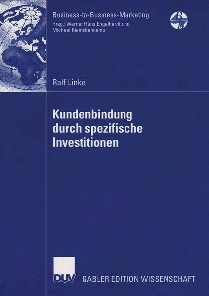 Produktbild: Kundenbindung durch spezifische Investitionen