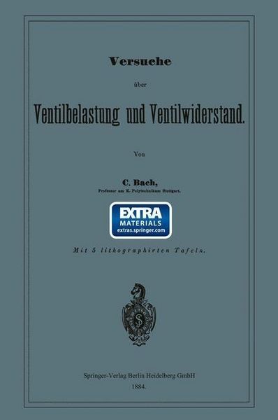 Produktbild: Versuche &uuml;ber Ventilbelastung und Ventilwiderstand