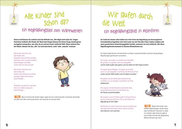 Morgenkreisspiele fürs ganze Jahr