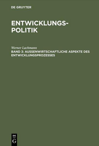 Produktbild: Entwicklungspolitik