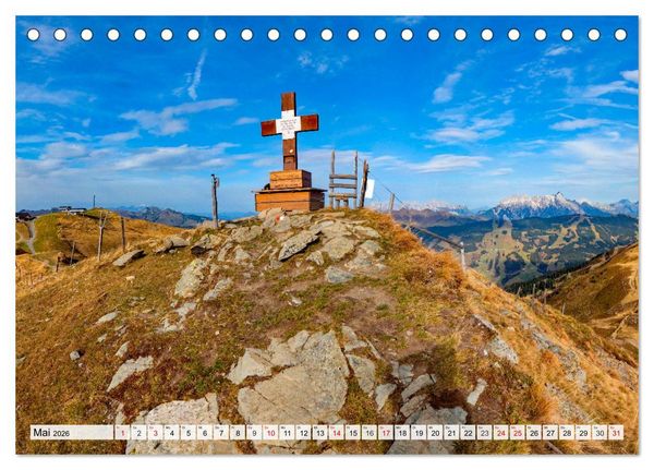 Produktbild: Gr&uuml;&szlig;e aus Saalbach (Tischkalender 2026 DIN A5 quer), CALVENDO Monatskalender